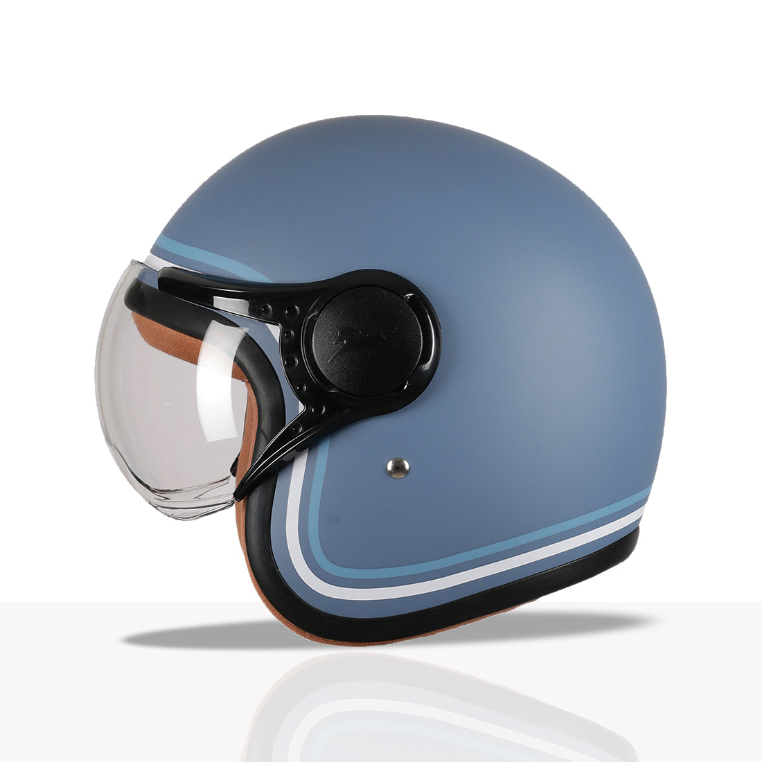 TVS MissFit Helmet for Women | Lightweight Ladies Helmet for Scooter | Stylish Girls Helmet with Extreme Comfort Fit | Women Helmet with Clear Visor | DOT & ISI Certified Helmet for Woman